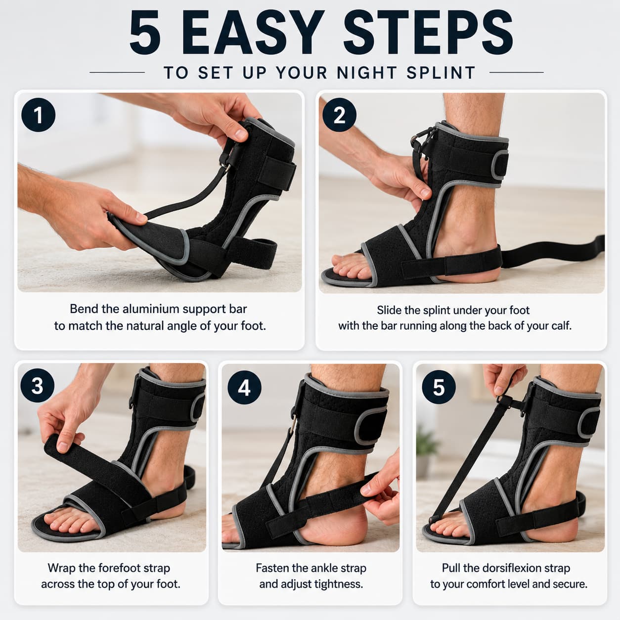 Night Splint for Plantar Fasciitis Relief